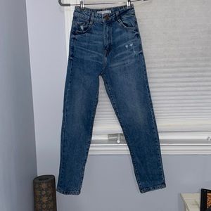 Zara high rise mom jean